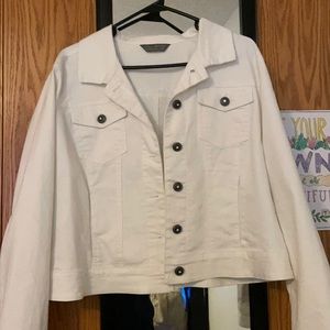 White denim jacket